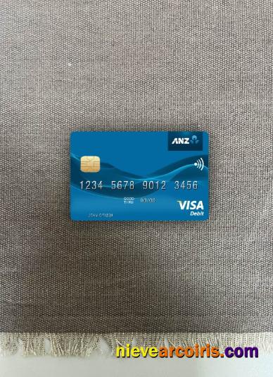 Kiribati ANZ Bank visa debit card photolook